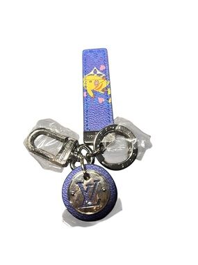 Blue-ish purple Cartoon Strap Key Charm -fashion accessories